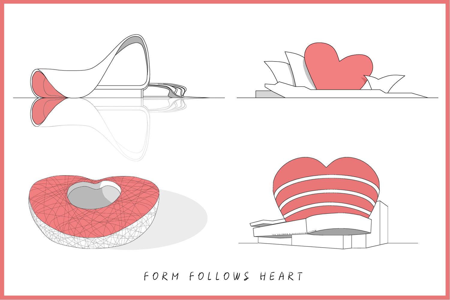 25 Valentine's Day postcard ideas for architects and urbanists